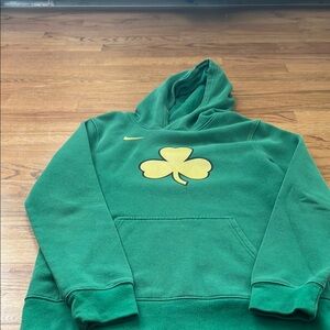 Nike Boston Celtics Hoodie with Yellow Shamrock